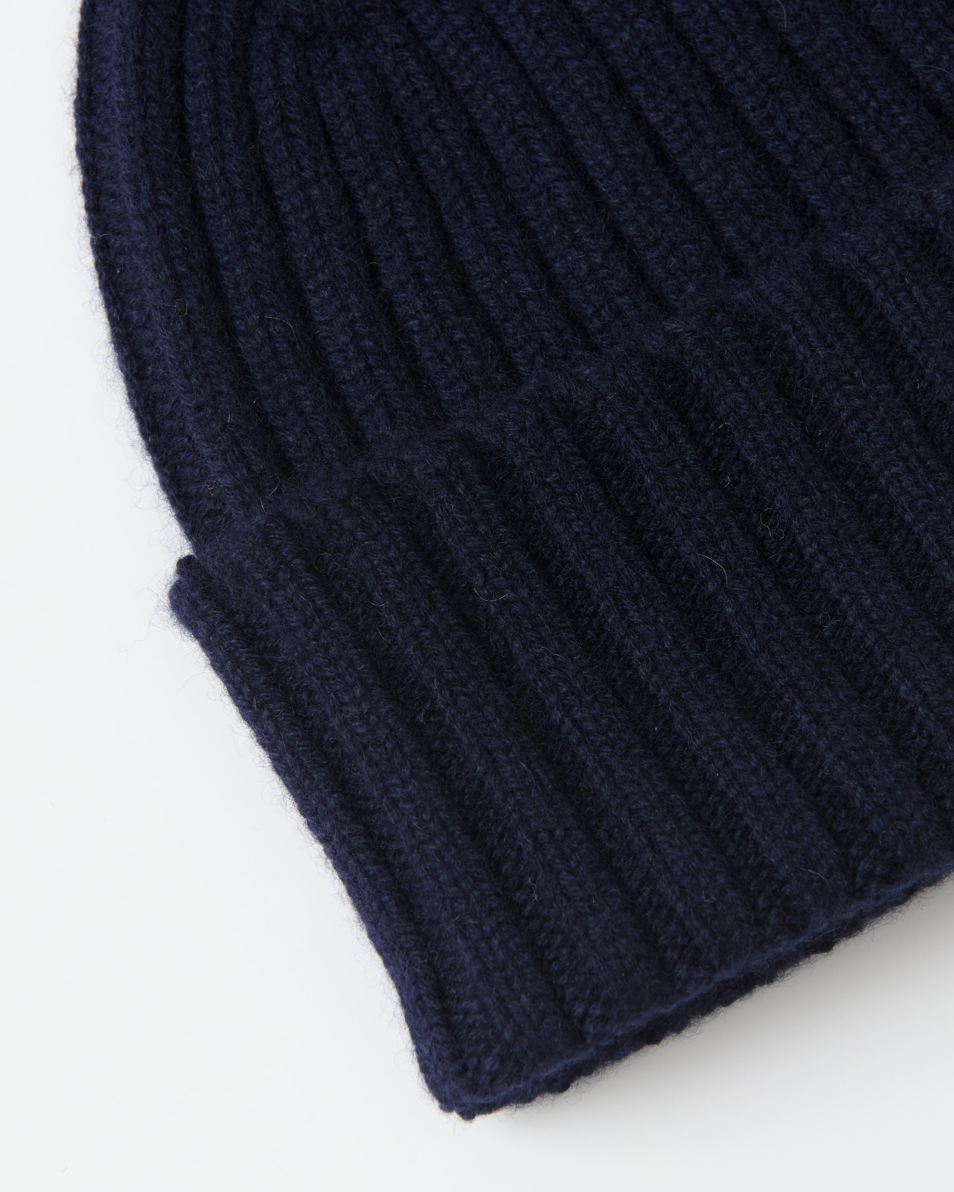 Mackie Cairn Cashmere Beanie Hat Navy