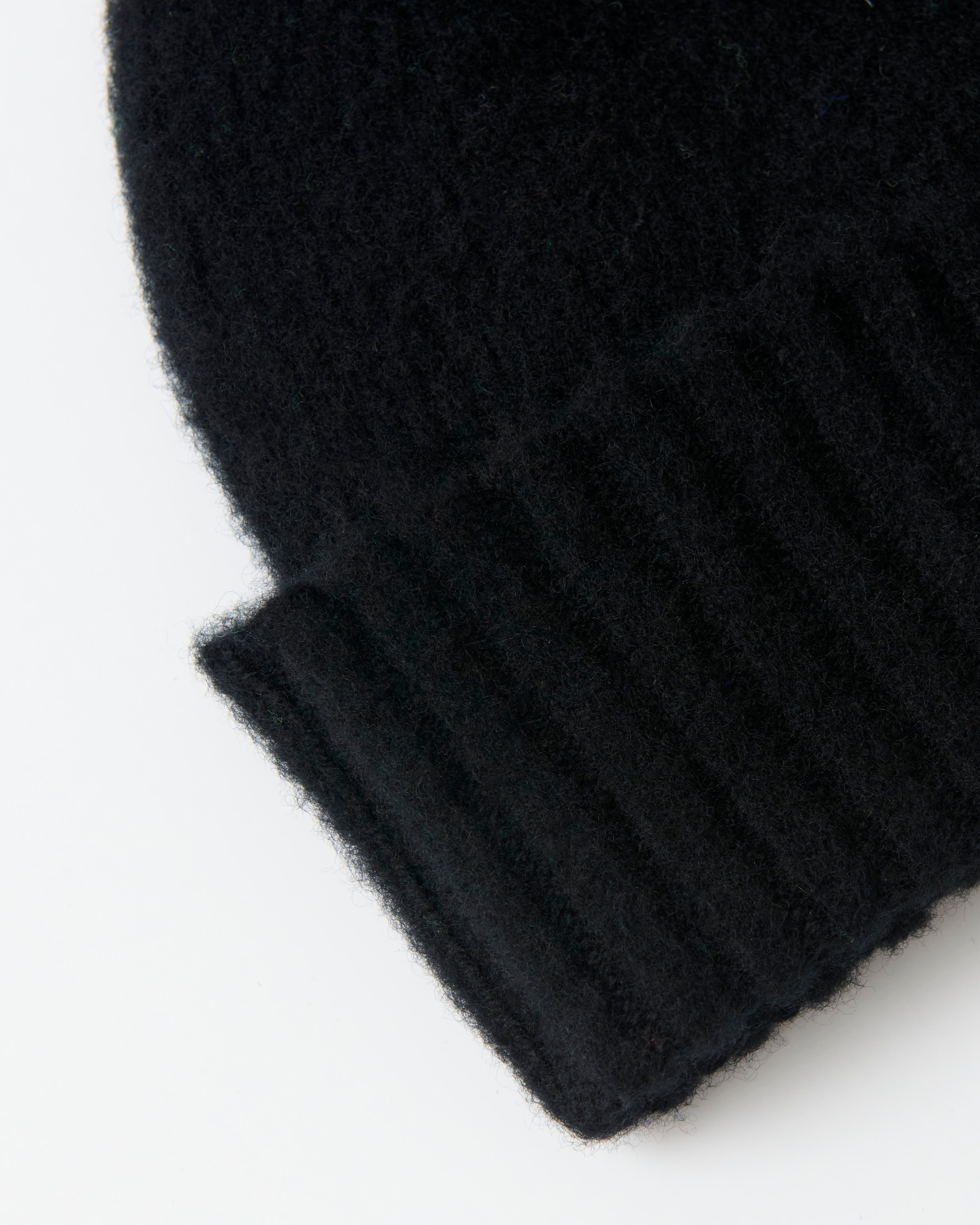 Mackie Rona Brushed Wool Beanie Hat Black