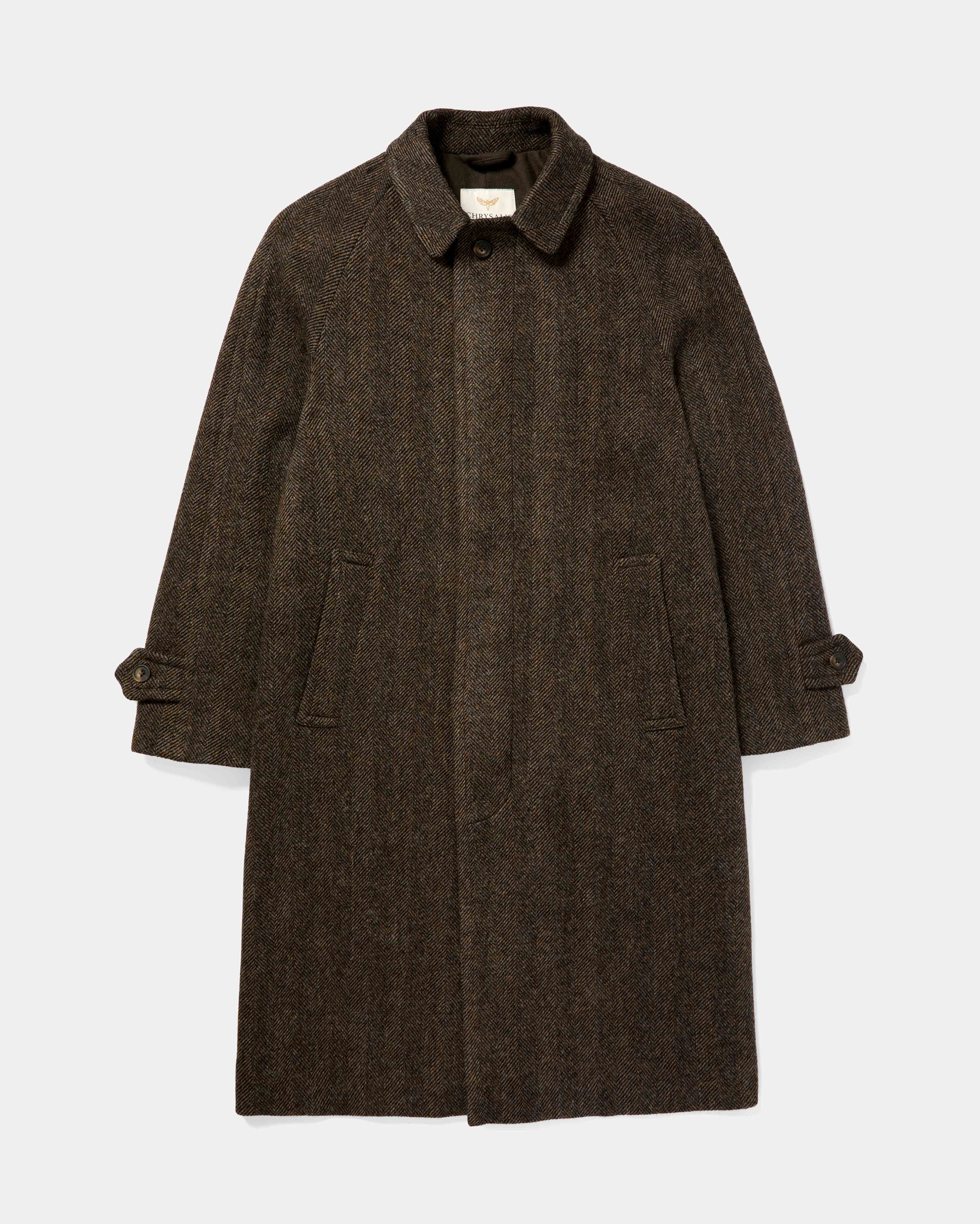 Front view of brown Chrysalis Kensington coat