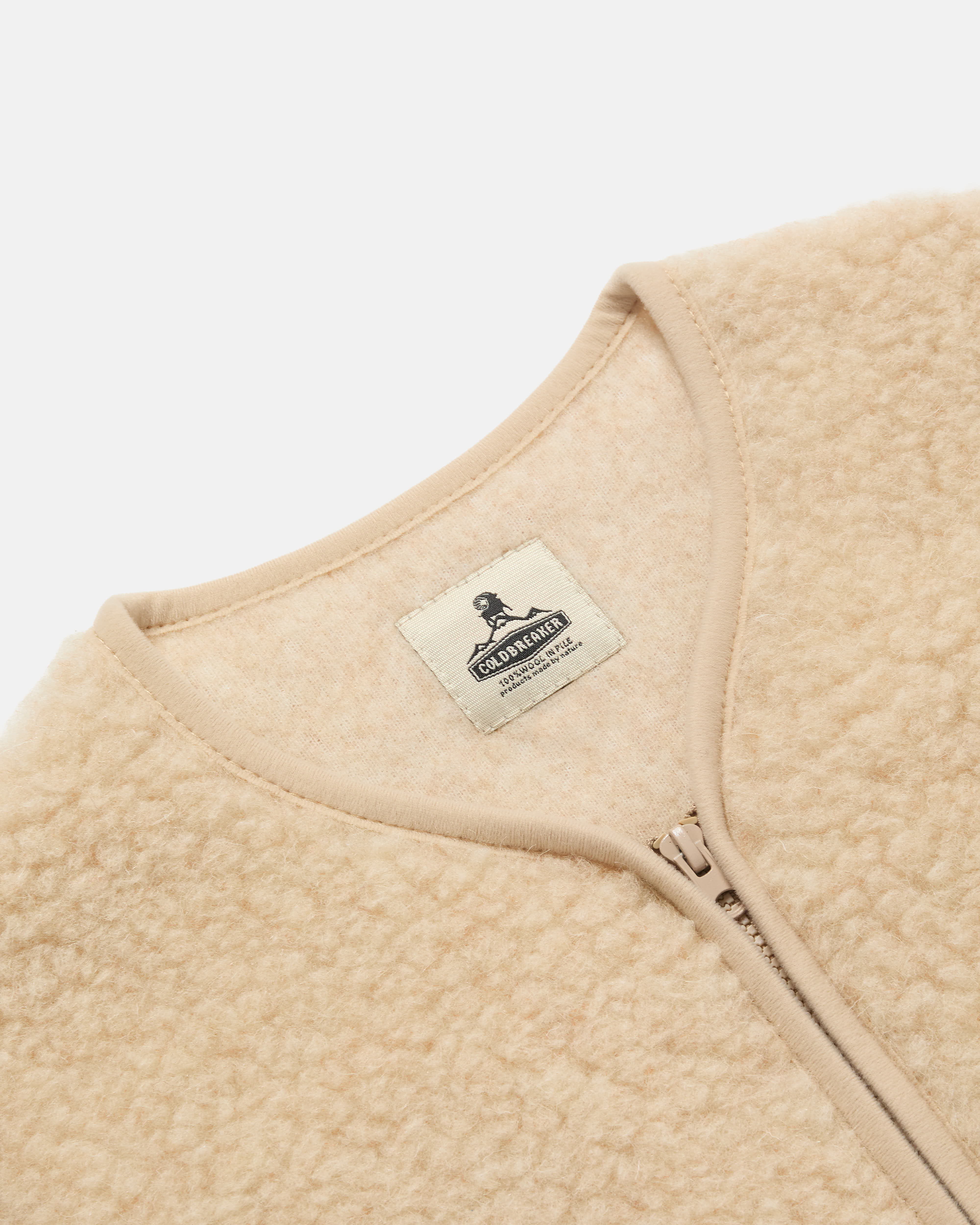 Coldbreaker Pepitco Wool Gilet Beige