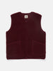 Coldbreaker Pepitco Wool Gilet Cherry Liqueur