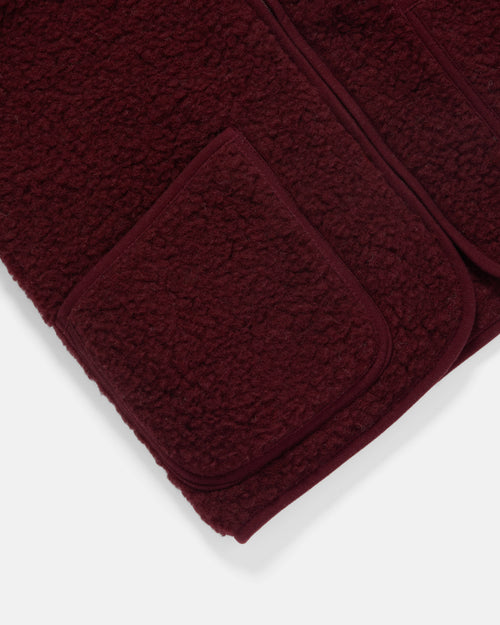 Coldbreaker Pepitco Wool Gilet Cherry Liqueur