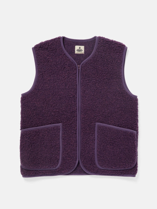 Coldbreaker Pepitco Wool Gilet Violet