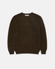 Harley of Scotland Brushed Shetland Neck Jumper Carob