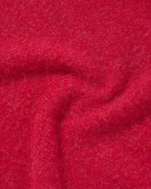 Harley of Scotland Brushed Shetland Crew Neck Jumper Damask