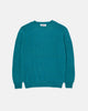 Harley of Scotland Brushed Shetland Crew Neck Jumper Gulfstream
