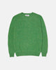 Harley of Scotland Brushed Shetland Crew Neck Jumper Parsley