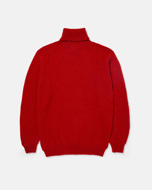 Harley of Scotland Brushed Shetland Roll Neck Jumper Carmen