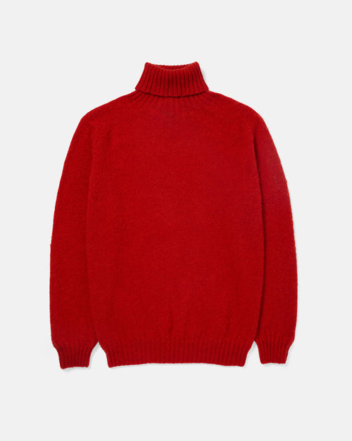Harley of Scotland Brushed Shetland Roll Neck Jumper Carmen