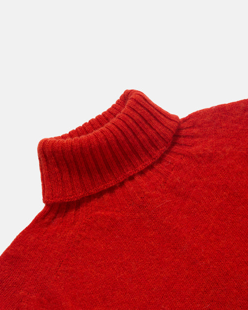 Harley of Scotland Brushed Shetland Roll Neck Jumper Carmen
