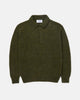 Harley of Scotland Brushed Shetland Polo Collar Jumper Scotspine