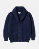 Scott & Charters Lambswool Shawl Collar Cardigan Navy