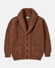 Scott & Charters Lambswool Shawl Collar Cardigan Camel