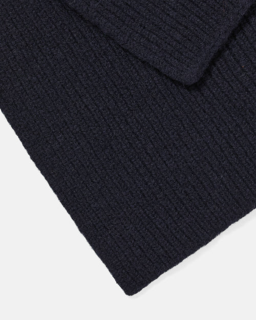 Mackie Clyde Lambswool Scarf Navy