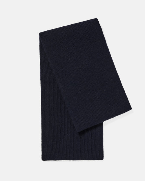 Mackie Clyde Lambswool Scarf Navy