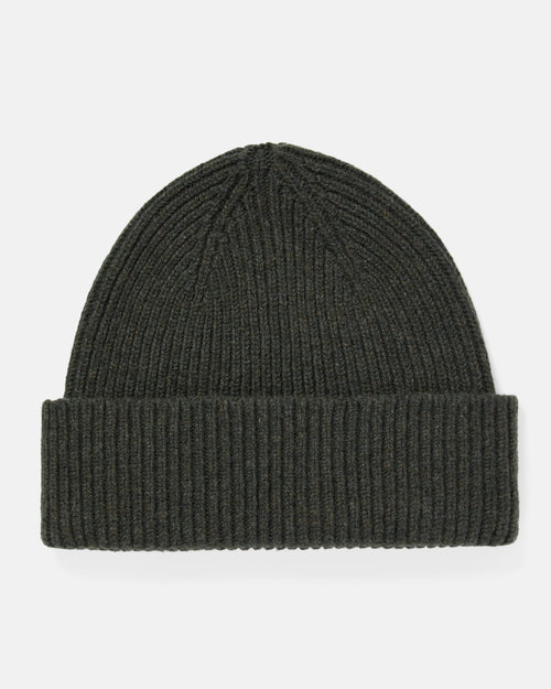 Mackie Clyde Lambswool Beanie Hat Seaweed