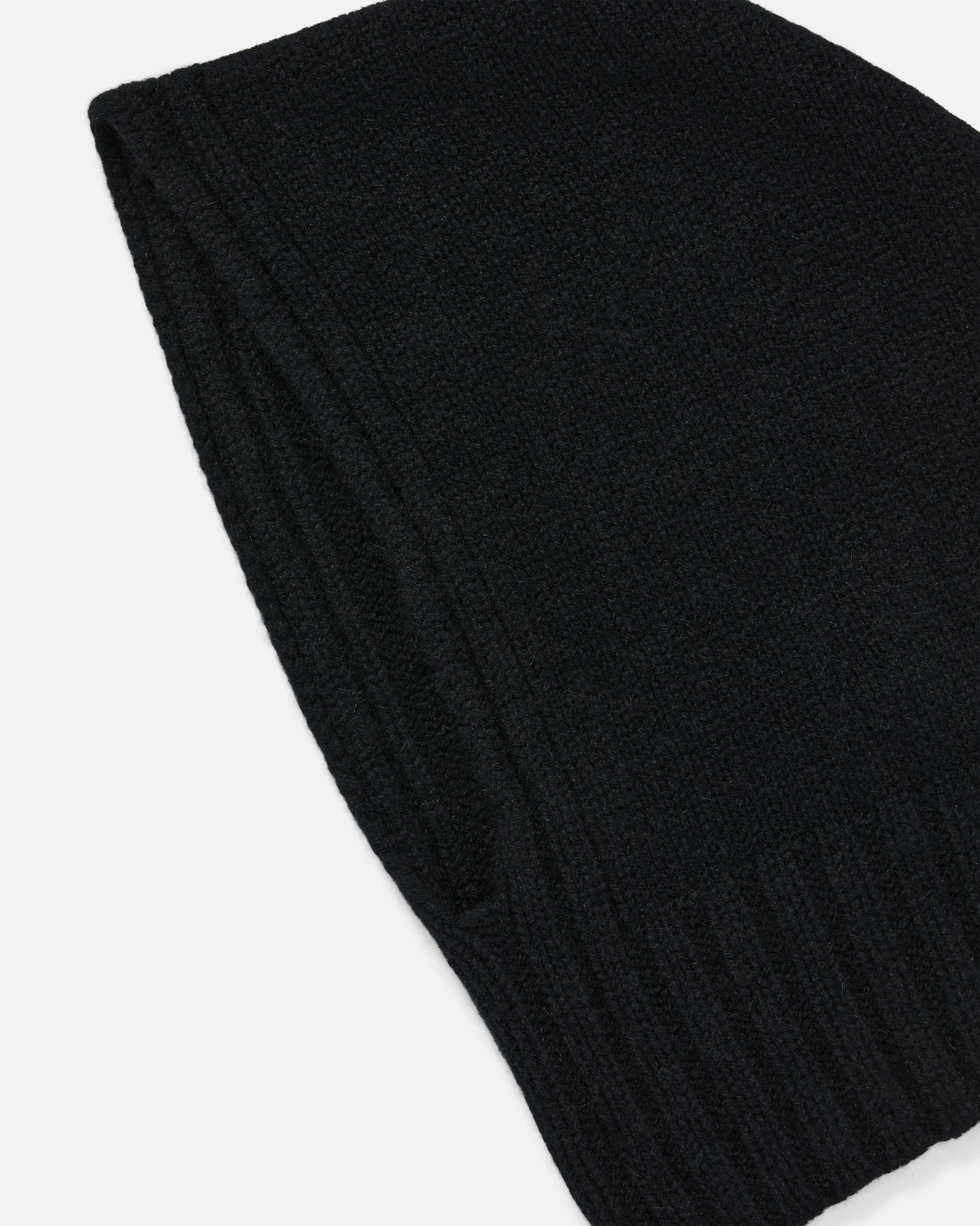 Mackie Wick Wool Angora Hood Black