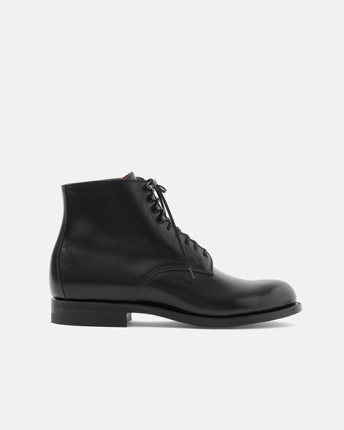 Viberg Navvy Boot Black Calfskin