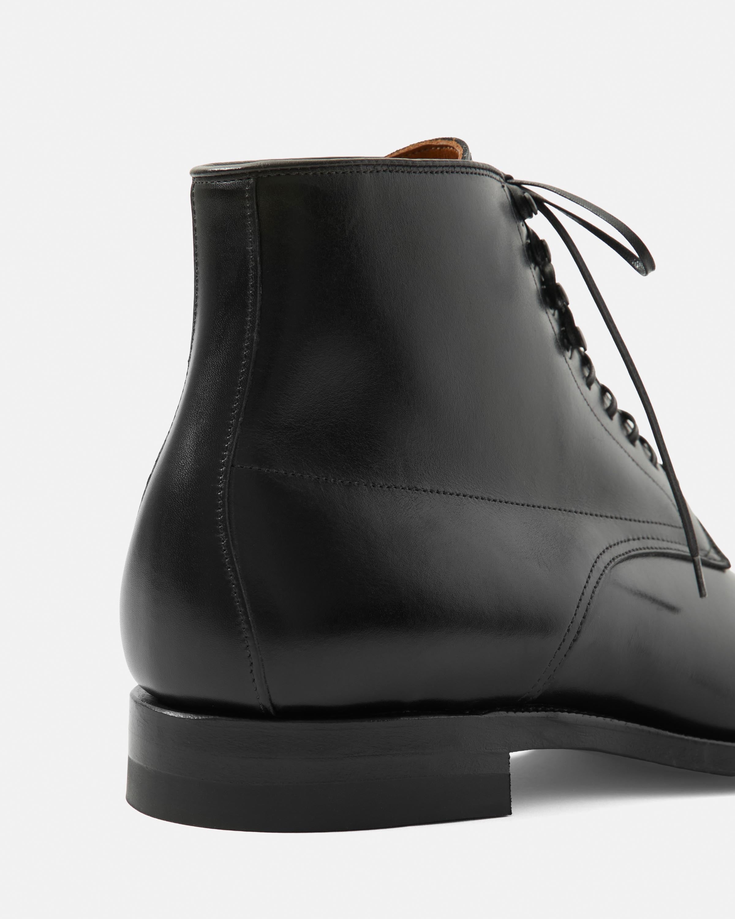 Viberg Navvy Boot Black Calfskin