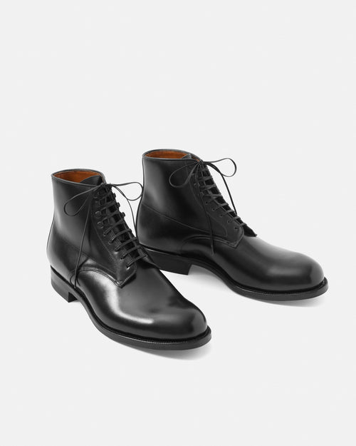 Viberg Navvy Boot Black Calfskin