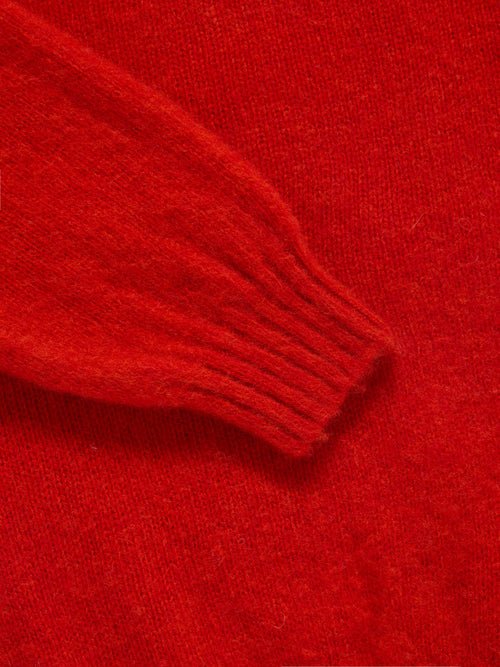 Harley of Scotland Brushed Shetland Roll Neck Jumper Carmen