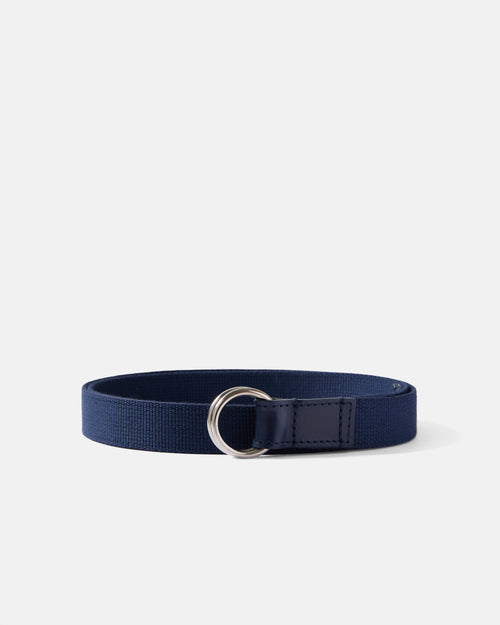 Beorma 25 MM Webbing Belt with Small Double Ring Navy