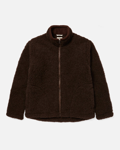 Coldbreaker Walker Jacket Wool Sweatshirt Dark Brown