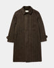 Chrysalis Chocolate Herringbone Tweed Kensington Overcoat