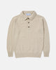 Harley of Scotland Superfine Lambswool Polo Jumper Oatmeal