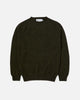 Harley of Scotland Donegal Crew Neck Jumper Dark Green