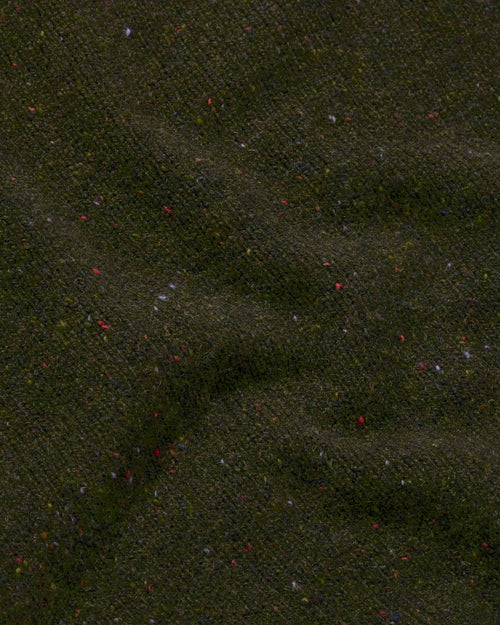 Harley of Scotland Donegal Crew Neck Jumper Dark Green