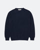 Harley of Scotland Donegal Crew Neck Jumper Navy