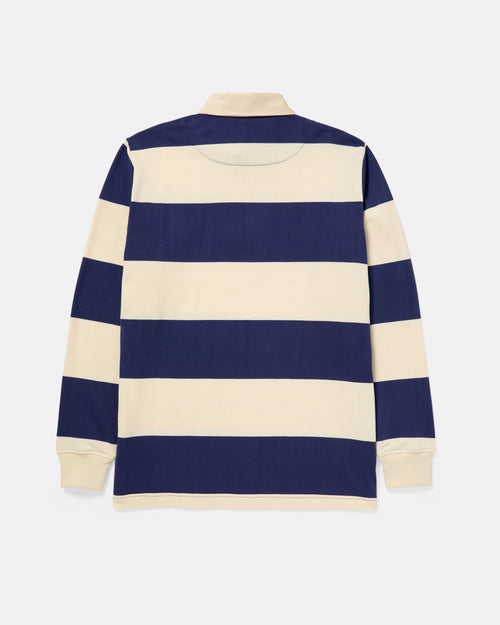 TMBS Cotton Jersey Rugby Blue Ecru