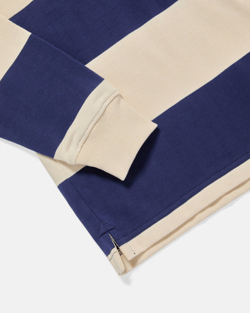 TMBS Cotton Jersey Rugby Blue Ecru