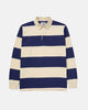 TMBS Cotton Jersey Rugby Blue Ecru