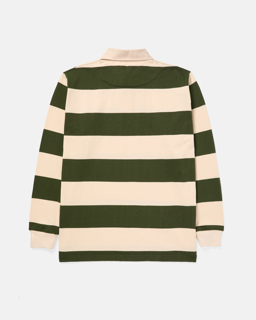 TMBS Cotton Jersey Rugby Green Ecru