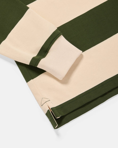 TMBS Cotton Jersey Rugby Green Ecru