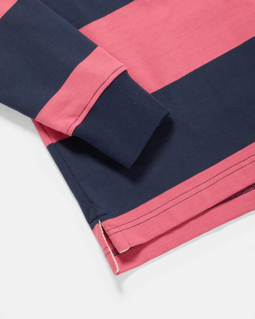 TMBS Cotton Jersey Rugby Pink Navy