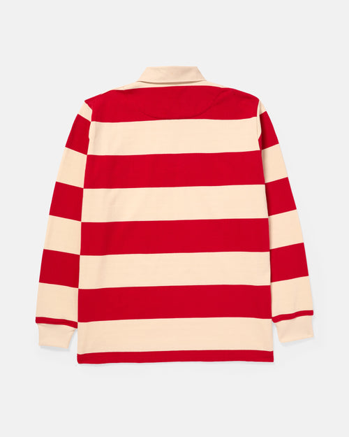 TMBS Cotton Jersey Rugby Red Ecru