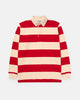 TMBS Cotton Jersey Rugby Red Ecru