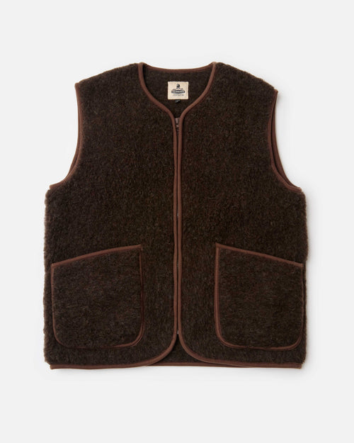 Coldbreaker Pepitco Wool Gilet Dark Brown