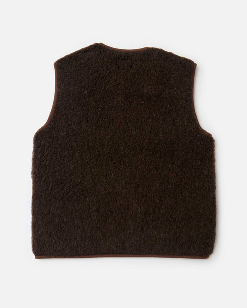 Coldbreaker Pepitco Wool Gilet Dark Brown