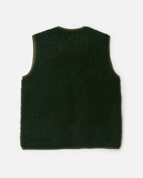 Coldbreaker Pepitco Wool Gilet Dark Green
