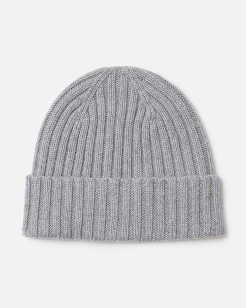 Mackie Cairn Cashmere Beanie Hat Grey