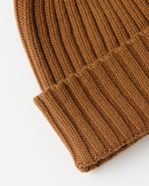 Mackie Cairn Cashmere Beanie Hat Camel