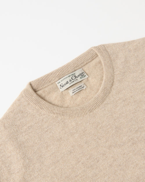 Scott & Charters Round Neck Jumper Oatmeal
