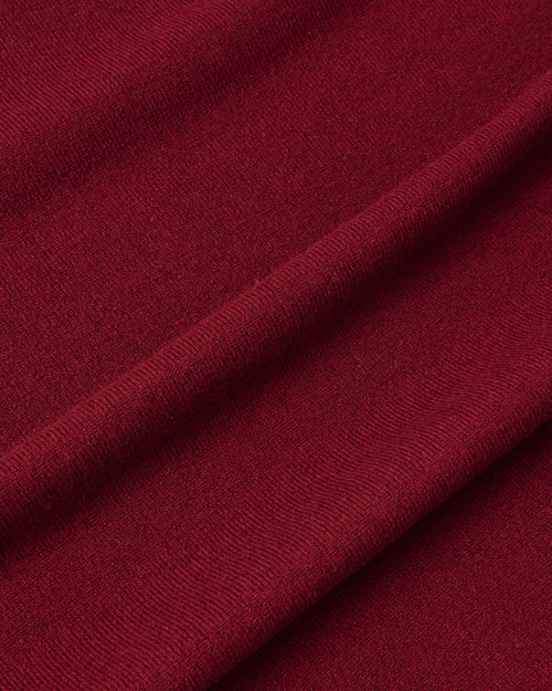 Scott & Charters Round Neck Jumper Burgundy