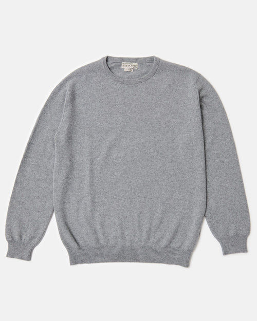 Scott & Charters Round Neck Jumper Mid Grey