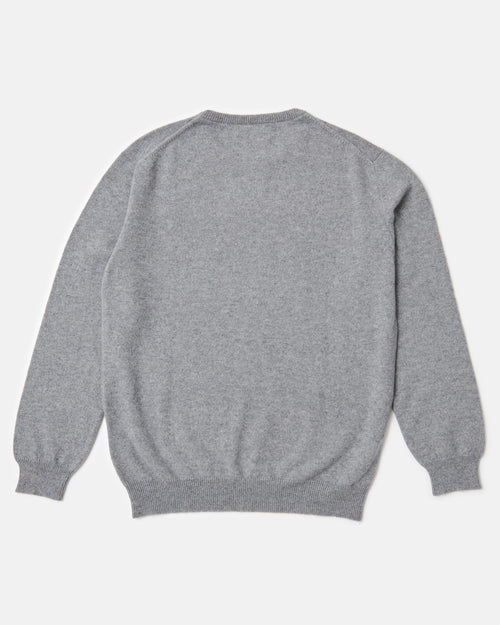Scott & Charters Round Neck Jumper Mid Grey