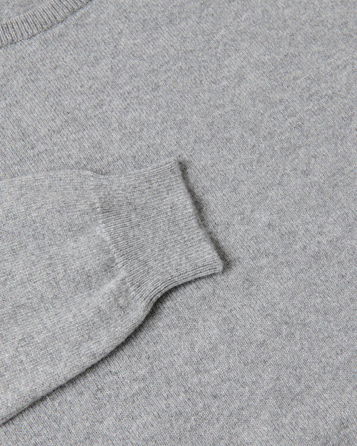 Scott & Charters Round Neck Jumper Mid Grey